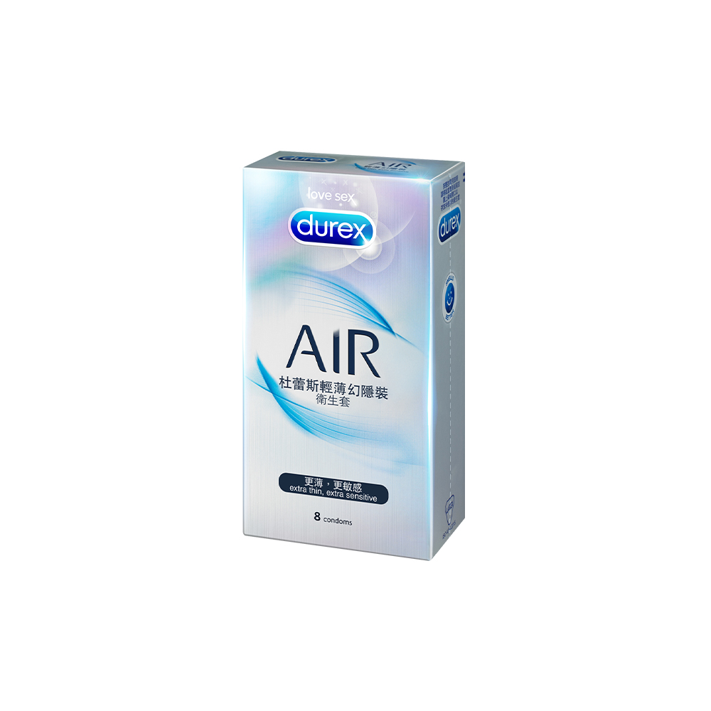 Durex 杜蕾斯  AIR輕薄幻隱裝衛生套8入