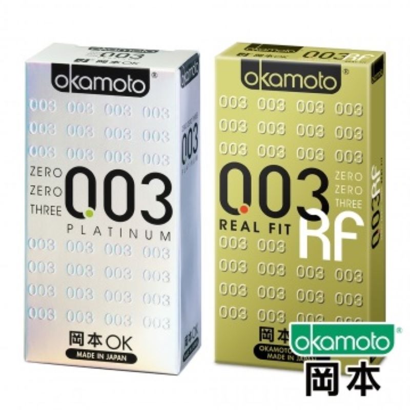 【岡本003】PLATINUM+RF 保險套 6入 各一盒