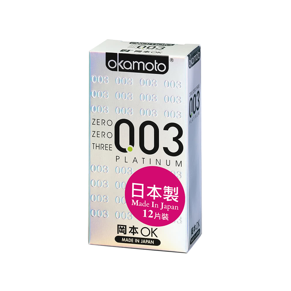 okamoto 岡本-003白金極薄保險套(12入) - PChome 24h購物