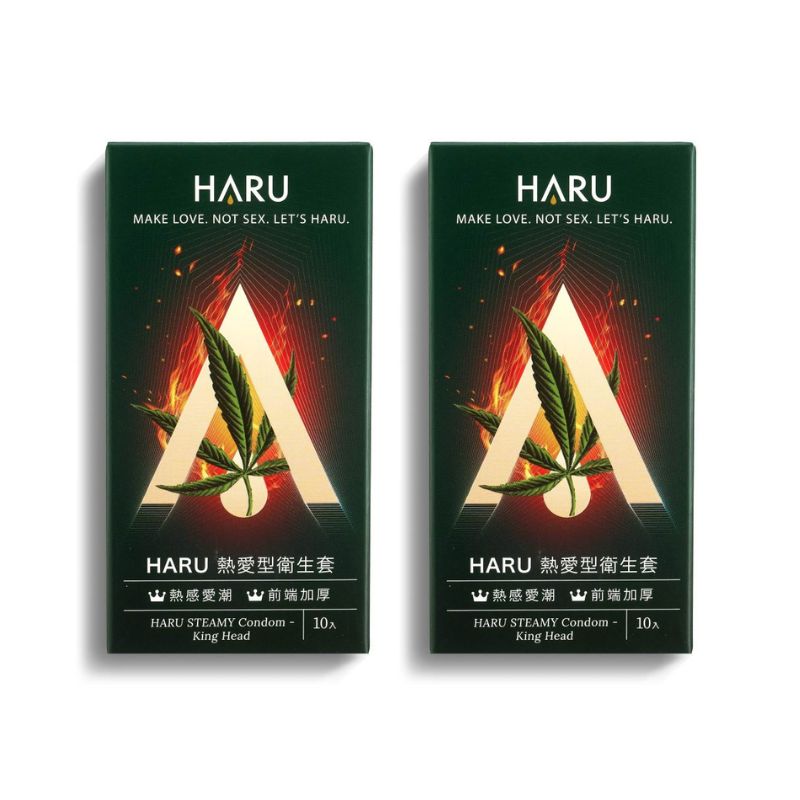 HARU 含春 STEAMY熱愛型保險套(熱感加厚) 20入