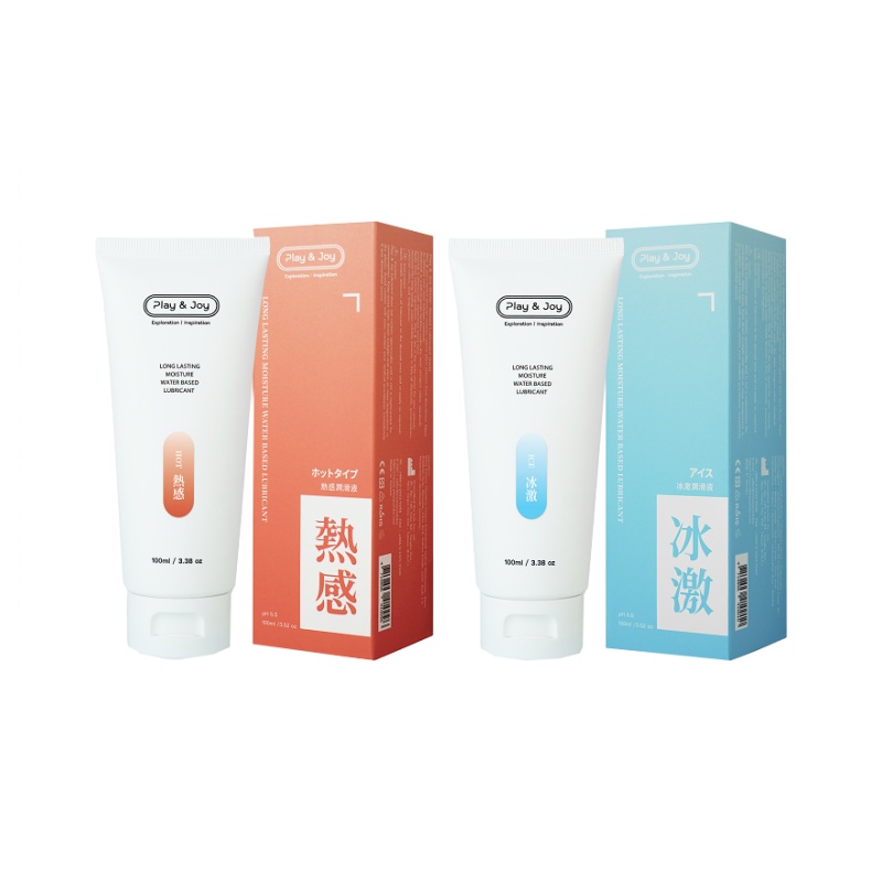 PLAY&JOY 冰火2入組 水溶性潤滑液 100ml -冰激+熱感(其他規格)