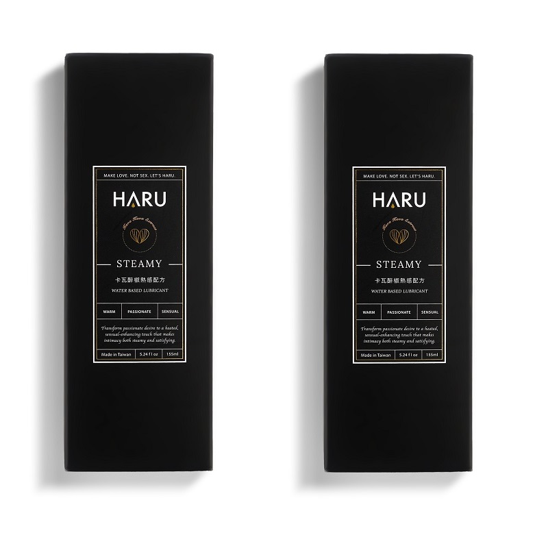 HARU 熱感 STEAMY 卡瓦醉椒 潤滑液 155ml ( 二入組 )