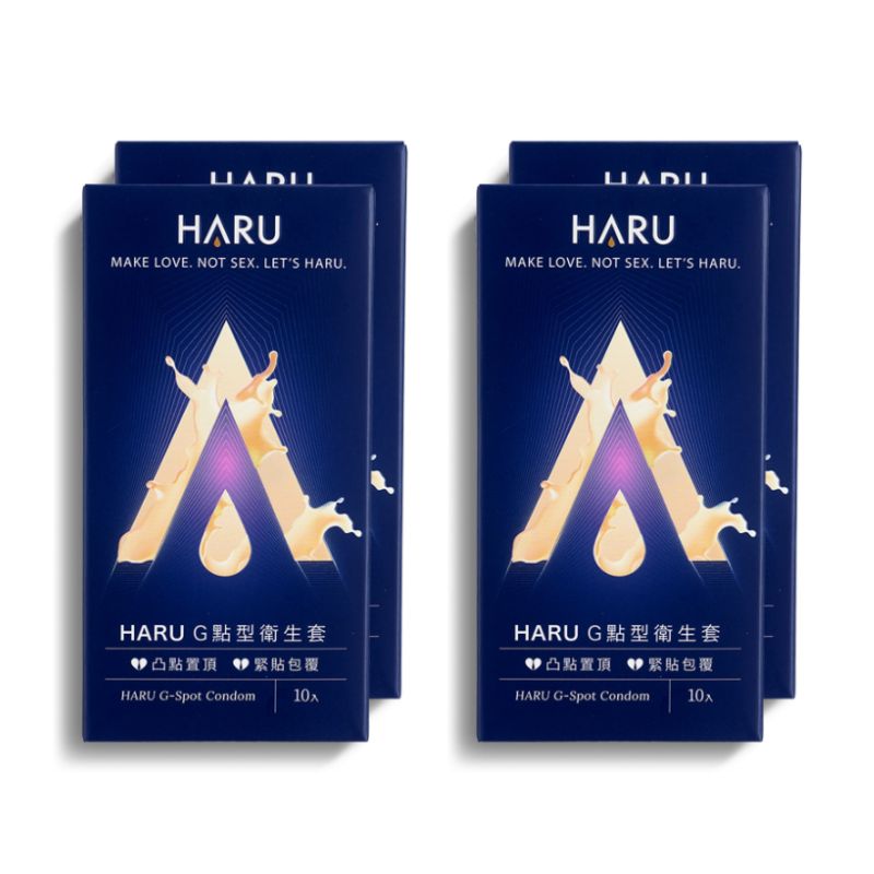 HARU G-SPOT G點型(凸點設計)顆粒保險套 40入組