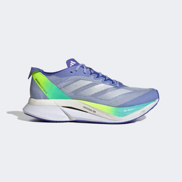 adidas 愛迪達 Adidas Adizero Boston 12 W [IF9220] 女 慢跑鞋 運動 競速 跑鞋 避震 輕量 淺藍