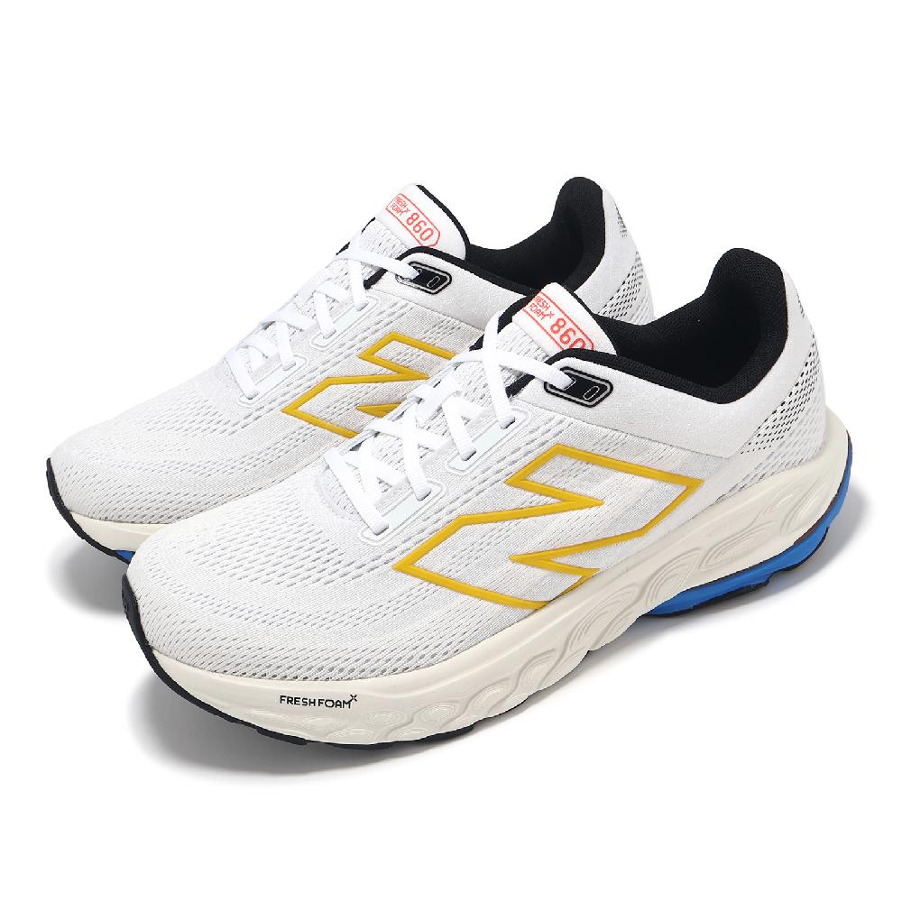紐巴倫 慢跑鞋 Fresh Foam X 860 V14 2E 男鞋 寬楦 白 藍 黃 緩衝 運動鞋 NB M860Z14-2E