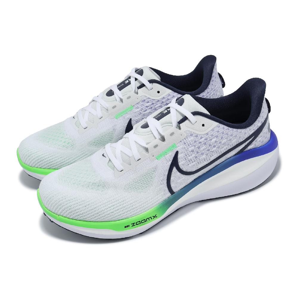 Nike 耐吉 慢跑鞋 Vomero 17 男鞋 白 藍 輕量 回彈 ZoomX 路跑 運動鞋 FB1309-100