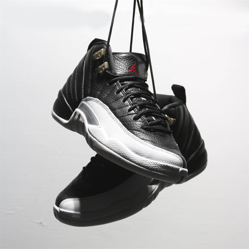 NIKE 籃球鞋AIR JORDAN 12 RETRO PLAYOFFS 黑白季後賽男CT8013-006