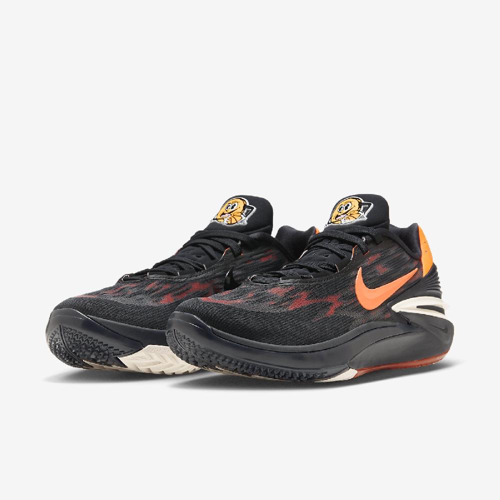 Nike 籃球鞋Air Zoom G.T. Cut 2 EP 男鞋黑橘低筒氣墊緩震DJ6013-004