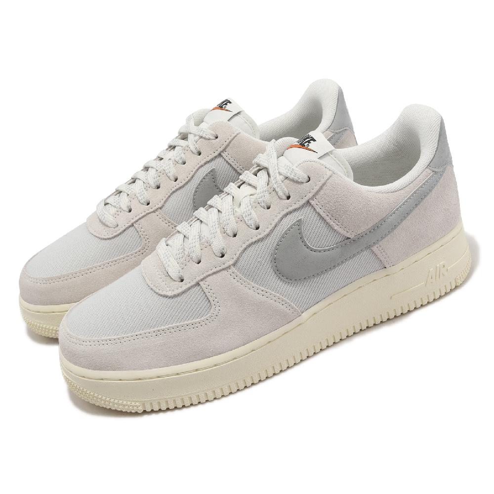 Nike 休閒鞋 Air Force 1 07 LV8 灰 男女鞋 奶油底 AF1 麂皮 情侶鞋 DO9801-100