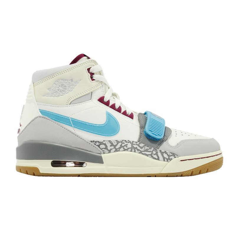 Nike 休閒鞋Air Jordan Legacy 312 男鞋奶油白藍灰喬丹爆裂紋魔鬼氈高