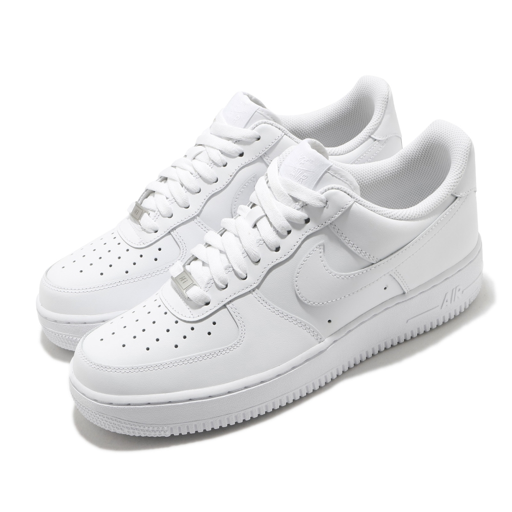 休閒鞋 Air Force 1 07 男鞋 經典款 AF1 皮革 小白鞋 全白 CW2288-111