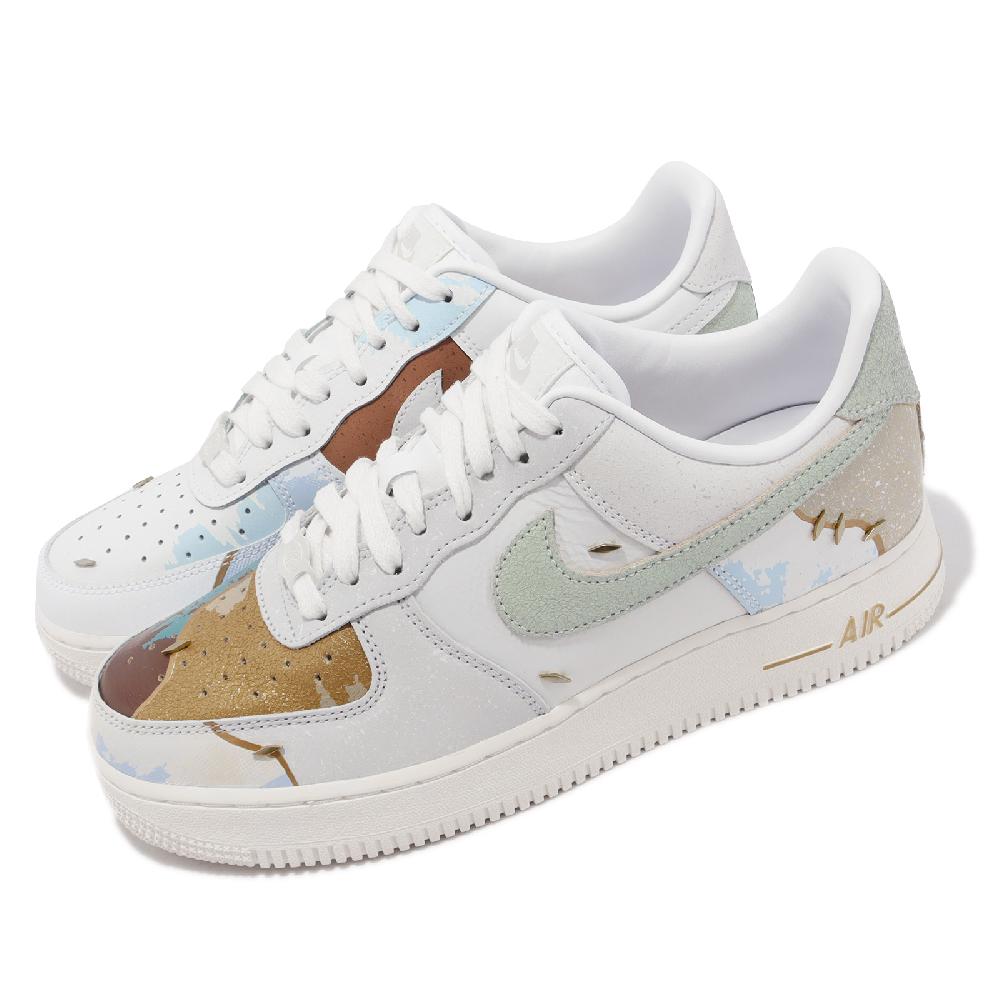 Nike 休閒鞋 Air Force 1 07 PRM 男鞋 女鞋 白 Patchwork 拼接 AF1 龜裂 FB4957-111