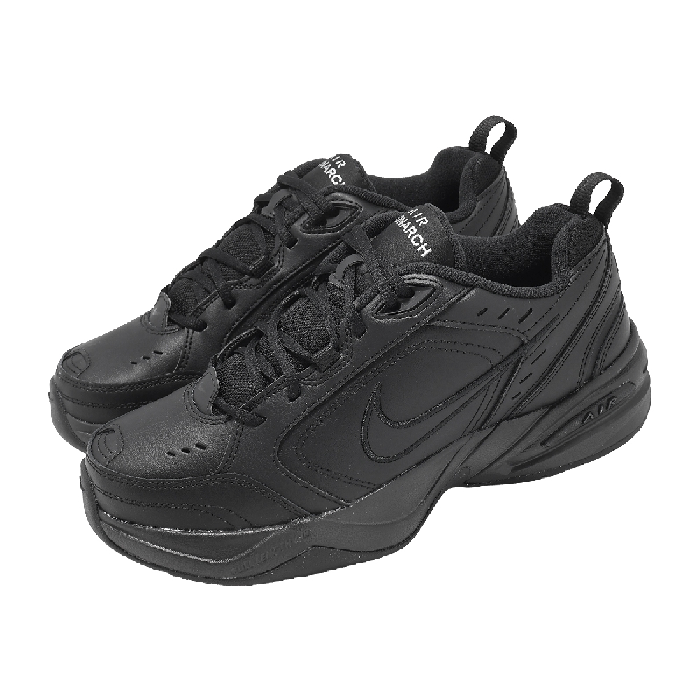 休閒鞋 Air Monarch IV 男鞋 黑 全黑 老爹鞋 皮革 厚底 復古 415445-001