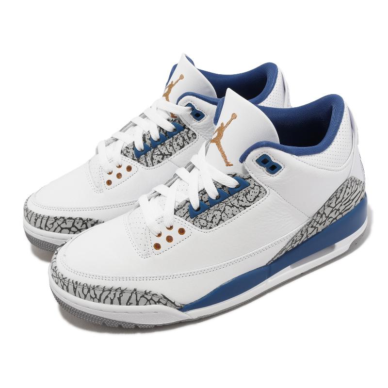 Nike Air Jordan 3 Retro Wizards 巫師隊白藍男鞋3代休閒鞋CT8532-148