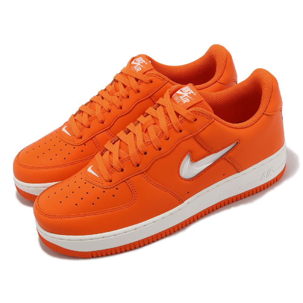 Nike 休閒鞋 Air Force 1 Low Retro 亮橘 白 男鞋 AF1 皮革 附牙刷 小勾 FJ1044-800