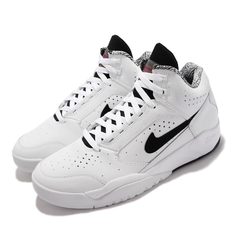 Nike 耐吉 休閒鞋 Air Flight Lite Mid 白黑 男鞋 氣墊 復古籃球鞋 DJ2518-100 - PChome 24h購物