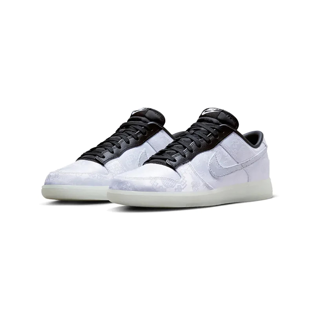 x Fragment Design x CLOT Dunk Low '20th Anniversary' 白絲綢 陳冠希 藤原浩 FN0315-110