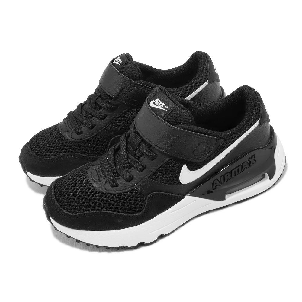 Nike 童鞋 Air Max Systm PS 中童 黑 白 魔鬼氈 氣墊 運動鞋 小朋友 DQ0285-001
