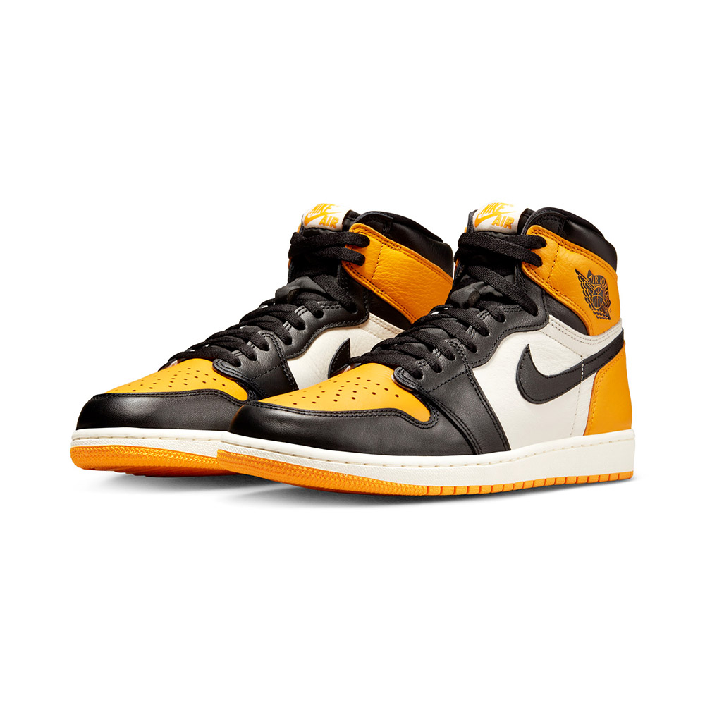 Nike Air Jordan 1 Retro High OG 男黑白黃AJ1 高筒運動休閒鞋555088