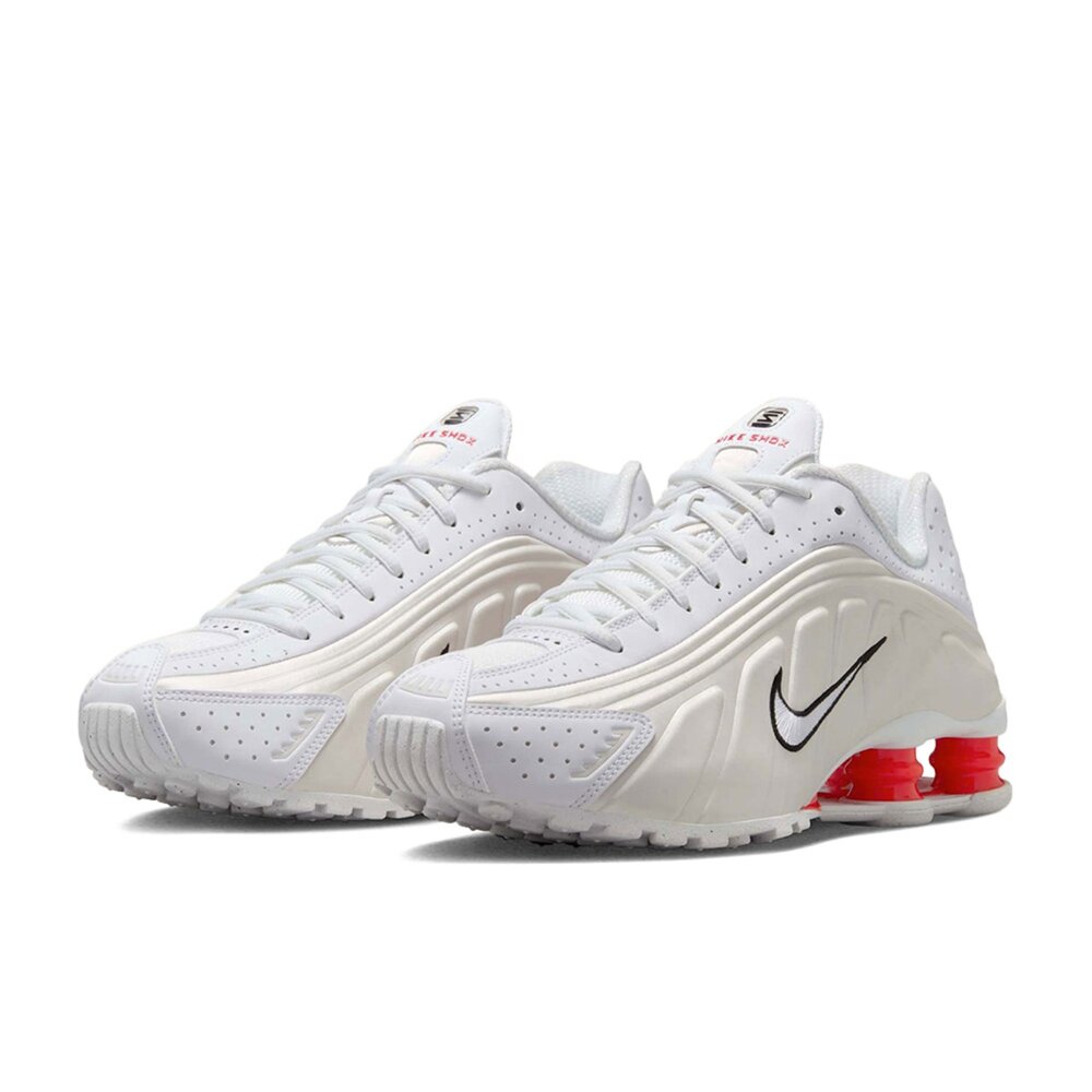 NIKE 耐吉 W Shox R4 米白紅 緩震 復古 彈簧鞋 休閒鞋 運動鞋 女鞋 AR3565-103