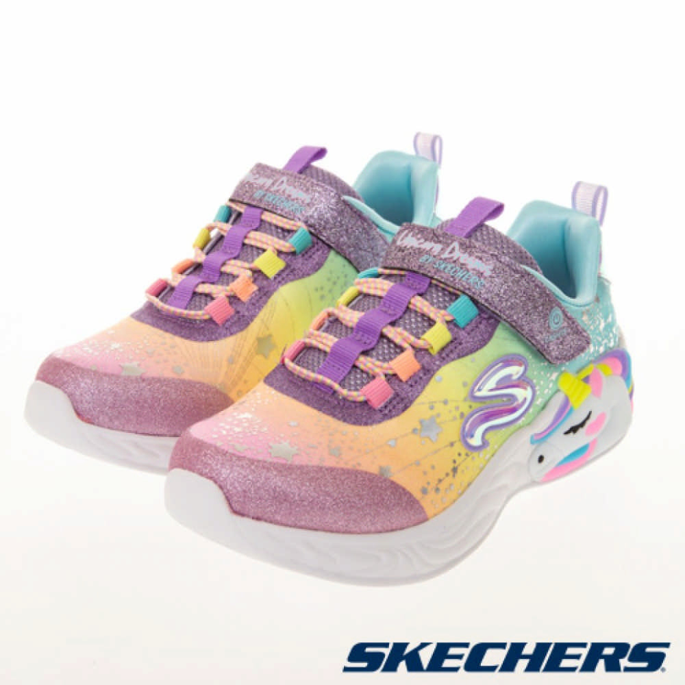 【SKECHERS】中大童 UNICORN DREAMS 休閒鞋-302311LPRMT