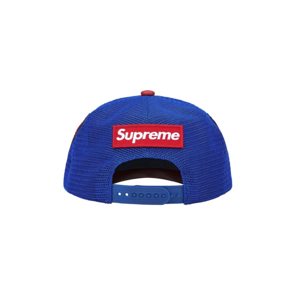 Supreme × Vanson Leathers × Spider-Man 三方聯名六分割皮革網帽