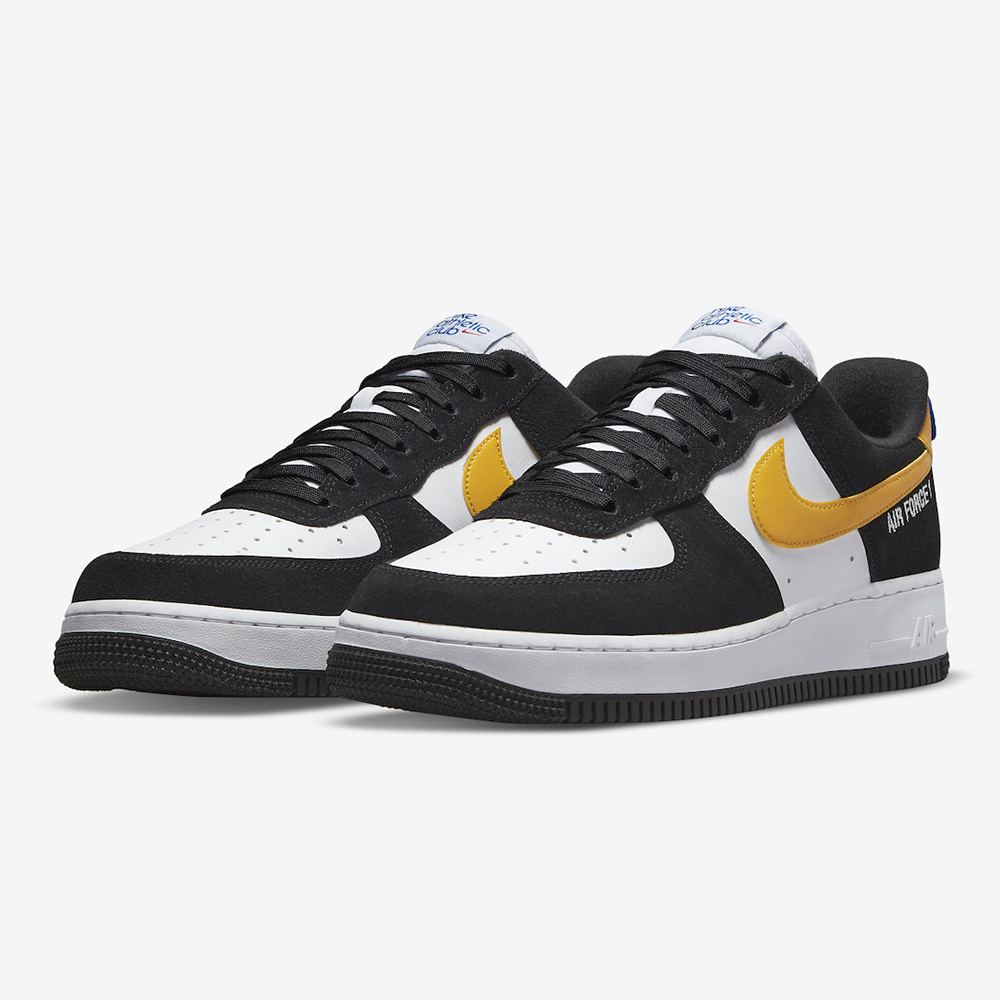 Nike Air Force 1 07 Low Athletic Club 麂皮黑黄勾DH7568002 DH7568