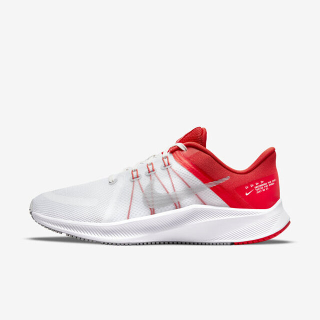 Nike Quest 4 [DA1105-100] 男 慢跑鞋 運動 訓練 休閒 輕量 避震 包覆 支撐 透氣 白 紅