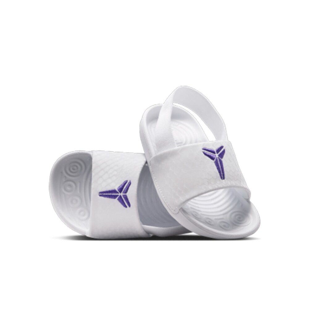 NIKE 耐吉 Kobe Offcourt Slide 白紫 TD 彈力固定帶 抓地力 小童鞋 IF2876-101