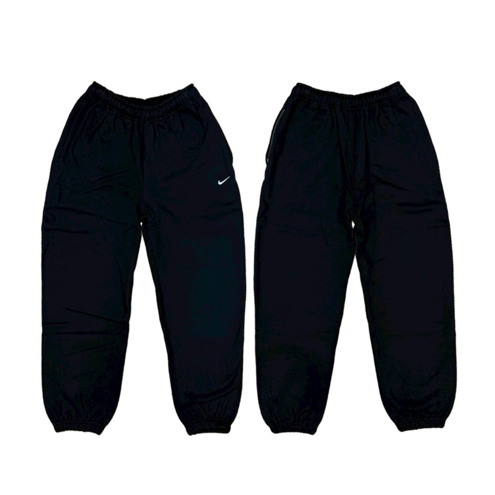 NIKE 耐吉 W Lab Solo Swoosh Pant 經典棉褲 黑色 DA0334-010