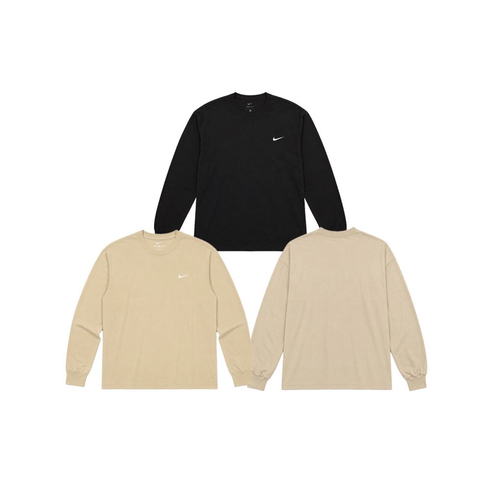 NIKE 耐吉 NRG MIUSA LS Tee 美製長袖上衣 黑/卡其 DN1574