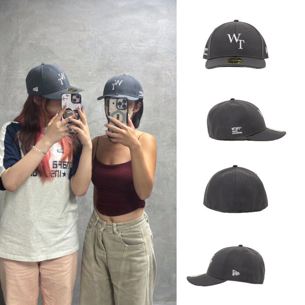 Wtaps New Era x Wtaps 59Fifty Low Profile 灰色字母刺繡帽261NENED