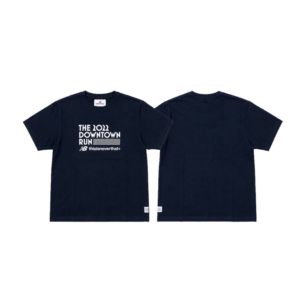 New Balance 紐巴倫 Thisisneverthat x New Balance 經典字樣短袖 黑色 NEC3L013BK