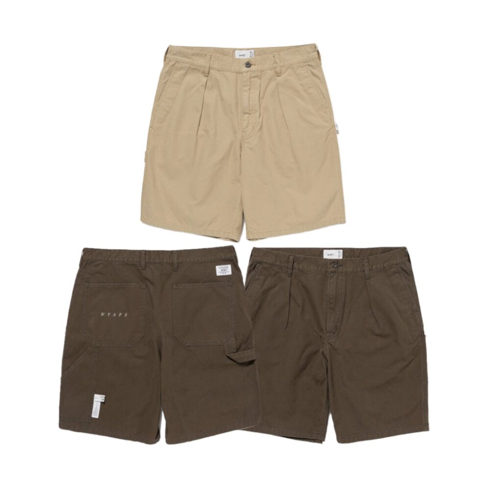 Wtaps Armstg2601 / Shorts / Cotton. Cnvs 工裝短褲口袋刺繡卡其