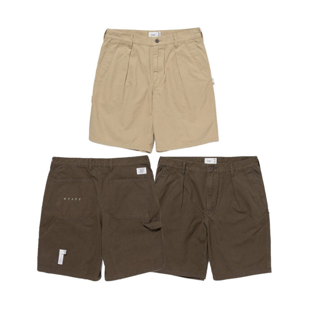 Wtaps Armstg2601 / Shorts / Cotton. Cnvs 工裝短褲口袋刺繡卡其