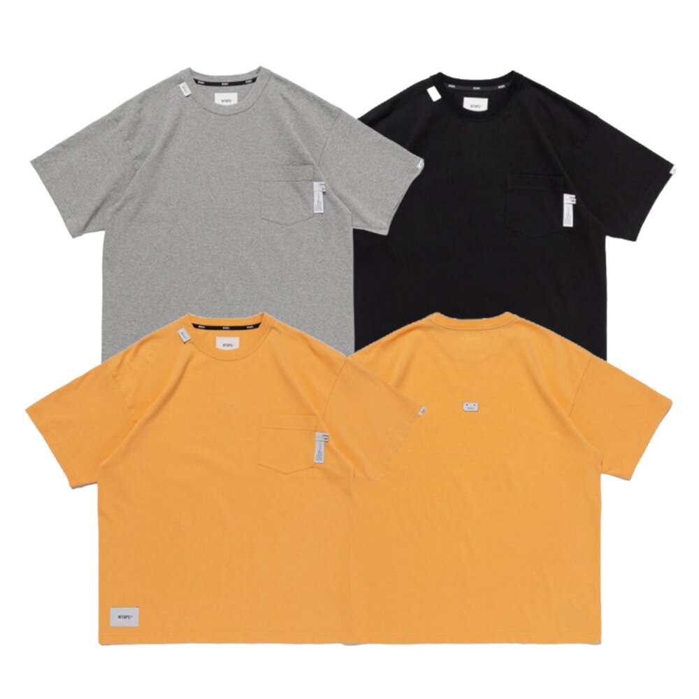 Wtaps Insect / SS / Cotton 口袋純棉素T 短袖 黑/橘/灰 261ATDT-CSM23