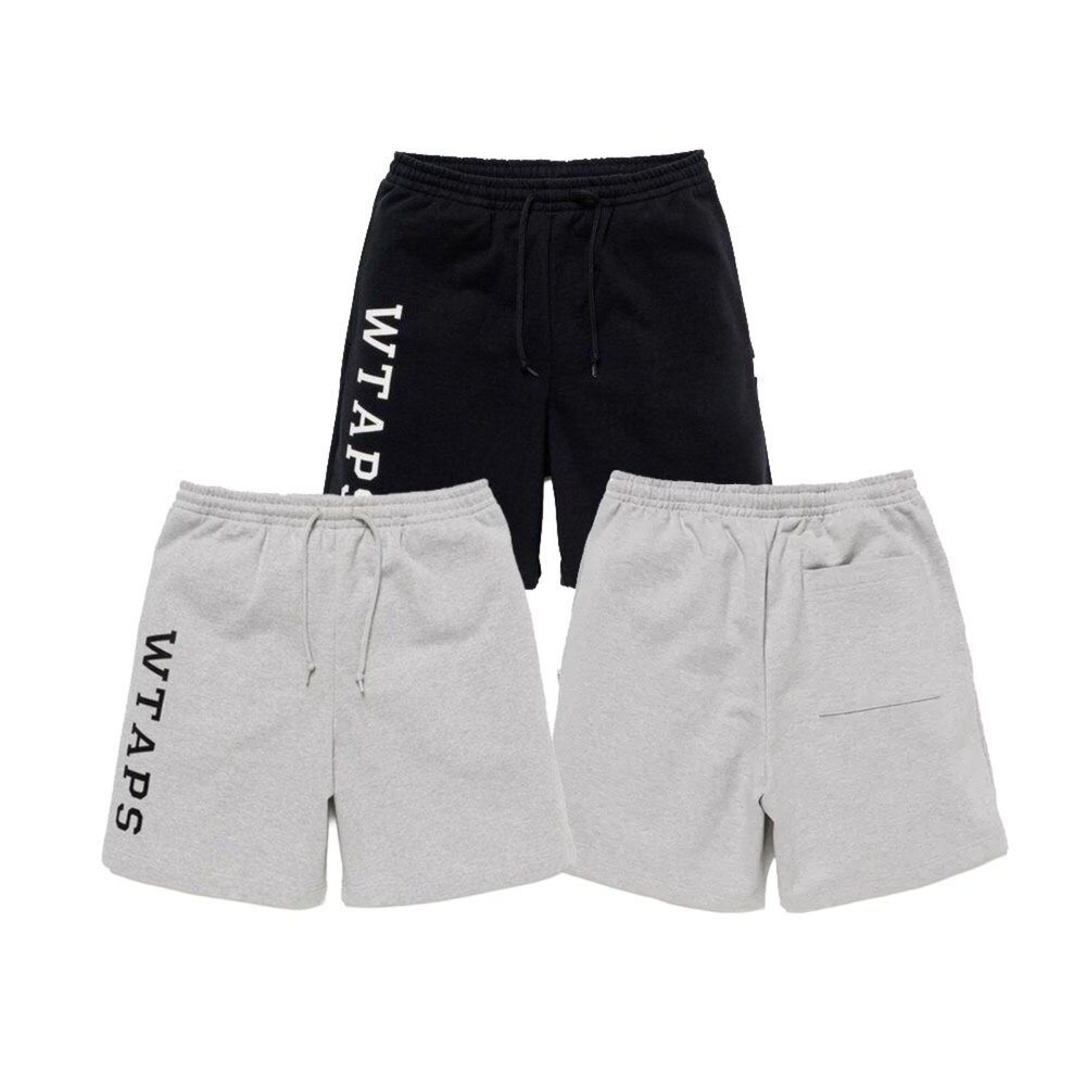 パンツ WTAPS WUS / SHORTS / COTTON LIGHT GRAY Wtaps Wus / Shorts / Cotton 純棉運動短褲灰/黑261SPDT-CSM01