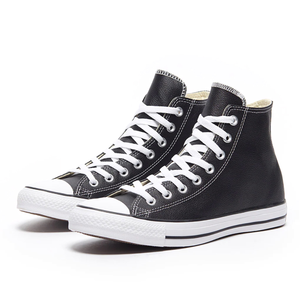 CONVERSE 匡威 CT All Star HI 高筒 男女 皮革 帆布鞋 休閒鞋 黑色-132170C