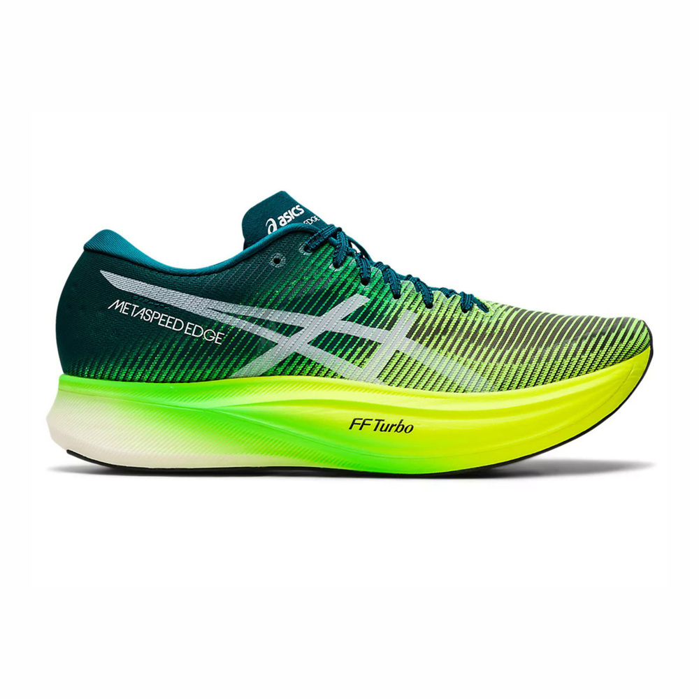 Asics Metaspeed Edge+ [1013A116-300] 男 慢跑鞋 運動 路跑 專業 彈力 碳板 綠黃