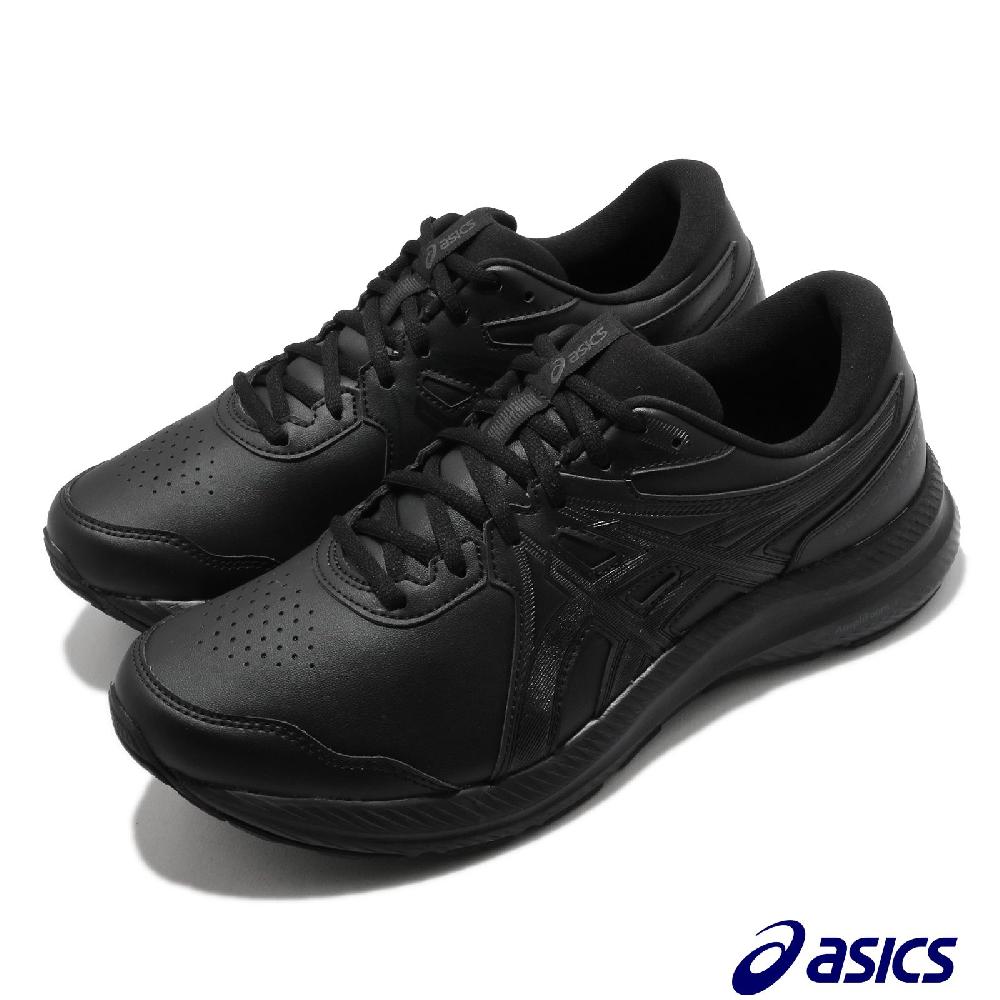 Asics 亞瑟士 慢跑鞋 Gel-Contend SL 4E 超寬楦 男鞋 黑 全黑 入門款 皮革 運動鞋 亞瑟膠 1131A050001