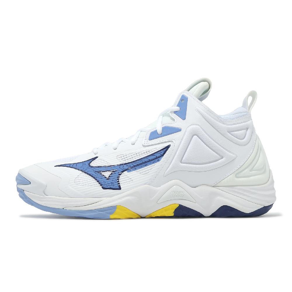 【兄弟專用】三角白和宫灯 MIZUNO 美津濃羽球鞋Wave Claw Neo 3 男鞋白藍回彈室內運動運動