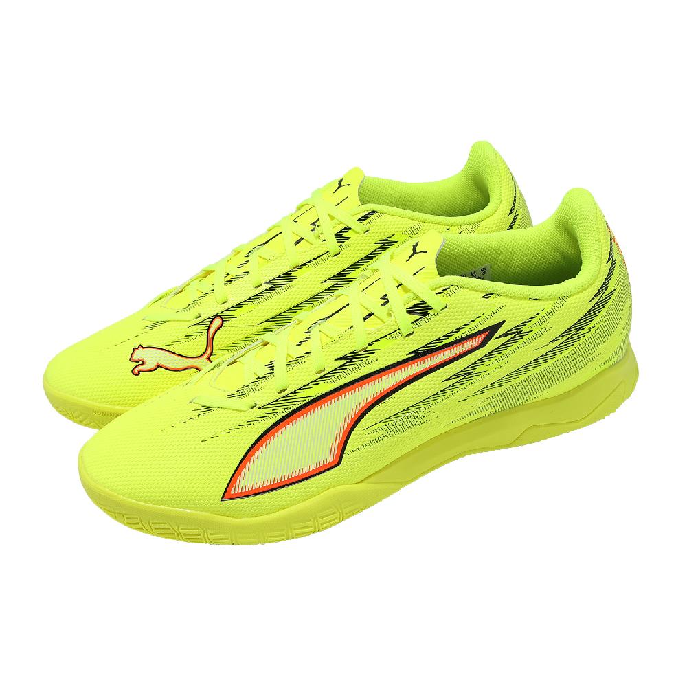 PUMA 彪馬 足球鞋 Ultra 6 Play IT 男鞋 黃 黑 輕量 支撐 室內足球鞋 108983-01