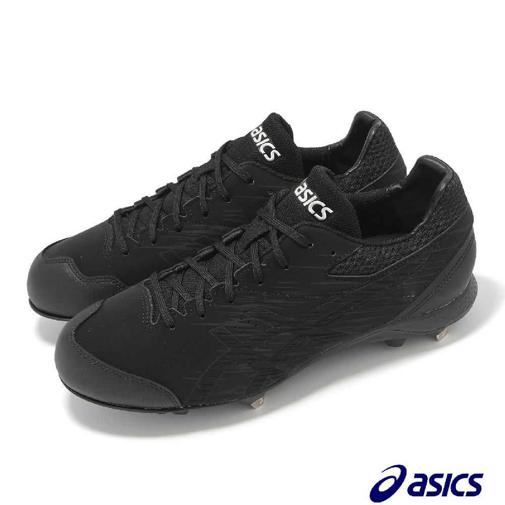 Asics 亞瑟士 棒球鞋 Neorevive 4 2E 寬楦 男鞋 黑 全黑 釘鞋 壘球 1123A023001