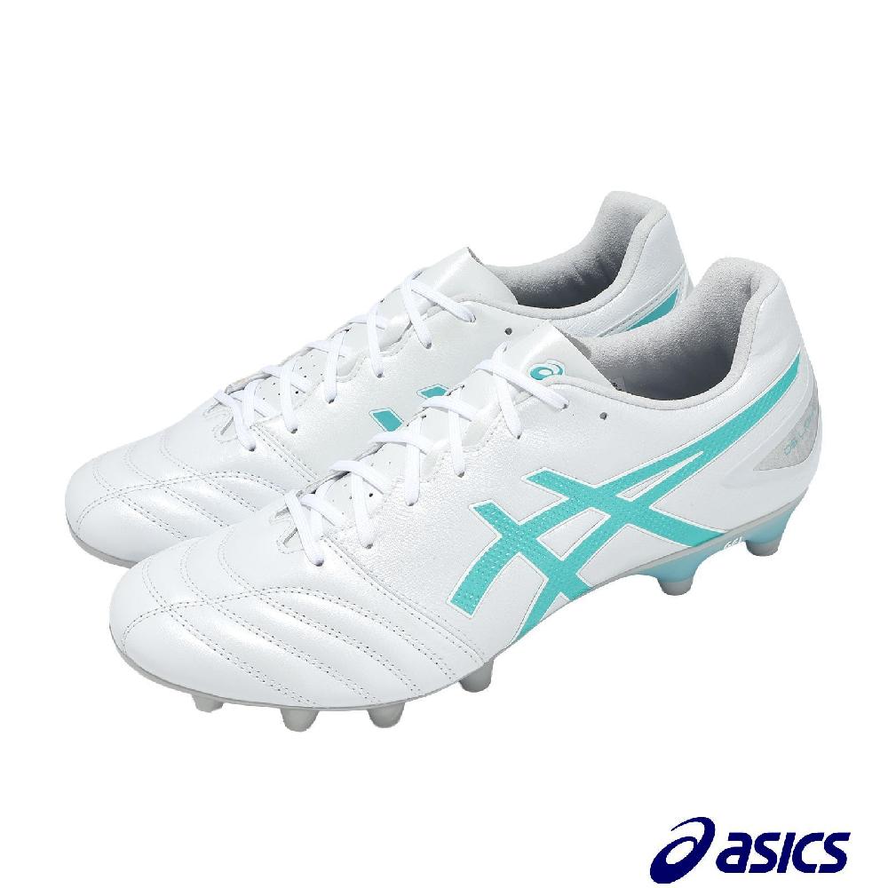Asics 亞瑟士 足球鞋 DS Light Pro 2E 寬楦 男鞋 白 藍 袋鼠皮面 緩震 亞瑟士 1103A110102