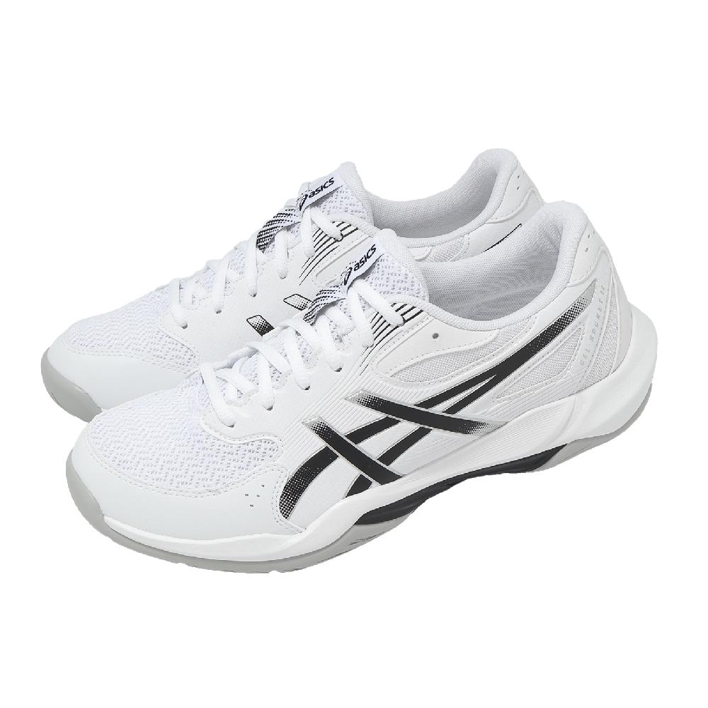 Asics 亞瑟士 排球鞋 GEL-Rocket 12 2E 男女鞋 寬楦 白黑 緩衝 室內運動 1073A081101