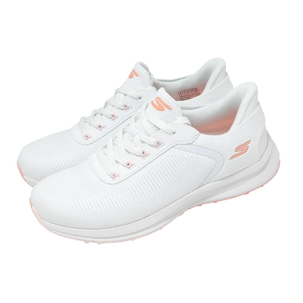 SKECHERS 斯凱奇 高爾夫球鞋 Zen 寬楦 女鞋 白 粉 防潑水 輕量 緩衝 123155WWHT