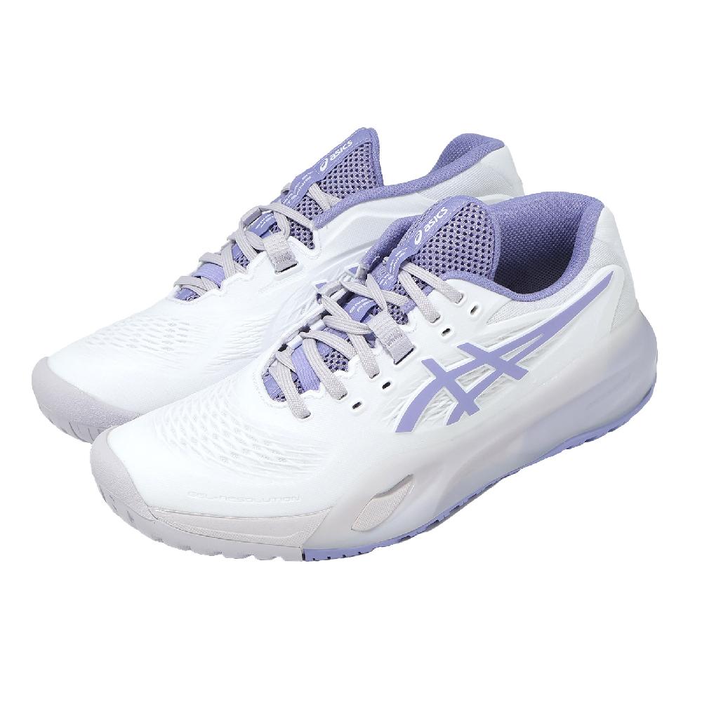 Asics 亞瑟士 網球鞋 GEL-Resolution X 女鞋 白 紫 陽光雙賽 穩定 支撐 1042A279105