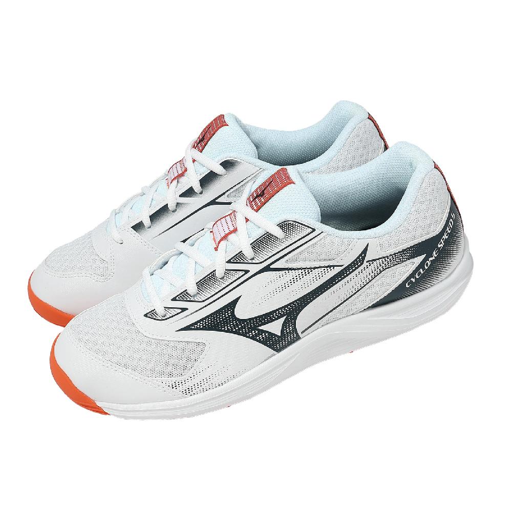 MIZUNO 美津濃 排球鞋 Cyclone Speed 5 男鞋 女鞋 白 入門款 緩衝 運動鞋 V1GA2580-80