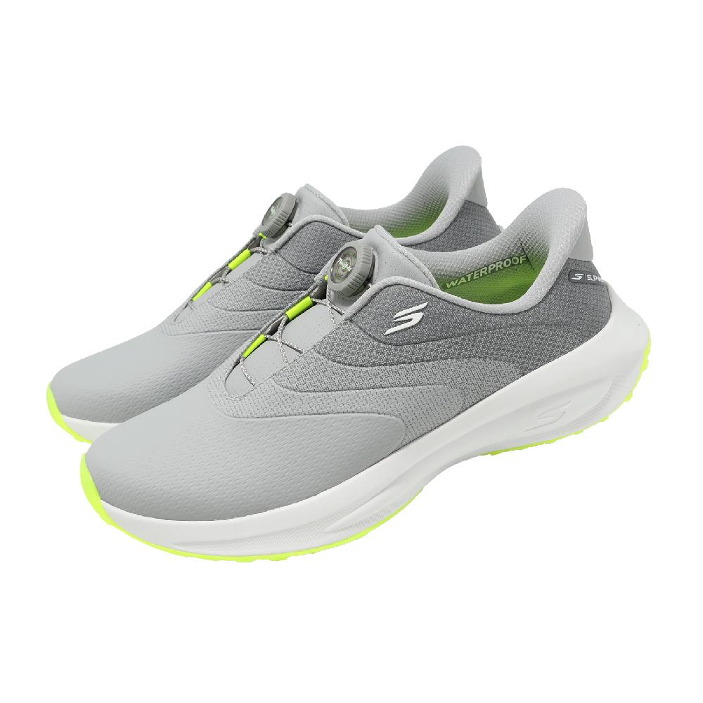 SKECHERS 斯凱奇 高爾夫球鞋 Flow Twist-Fit Slip-Ins 男鞋 灰 防水鞋面 214149GRY