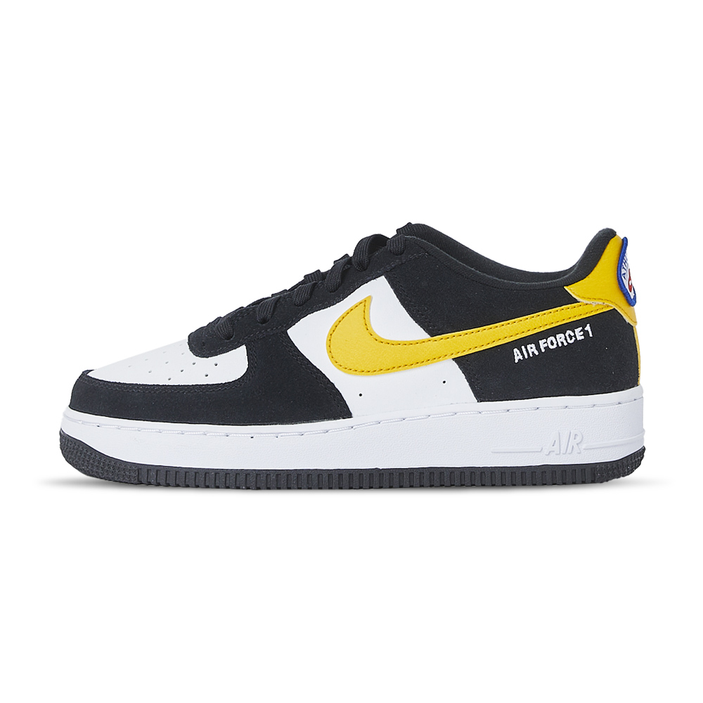 Nike Air Force 1 LV8 (GS) 大童 黑白黃 經典 運動 休閒鞋 DH9597-002